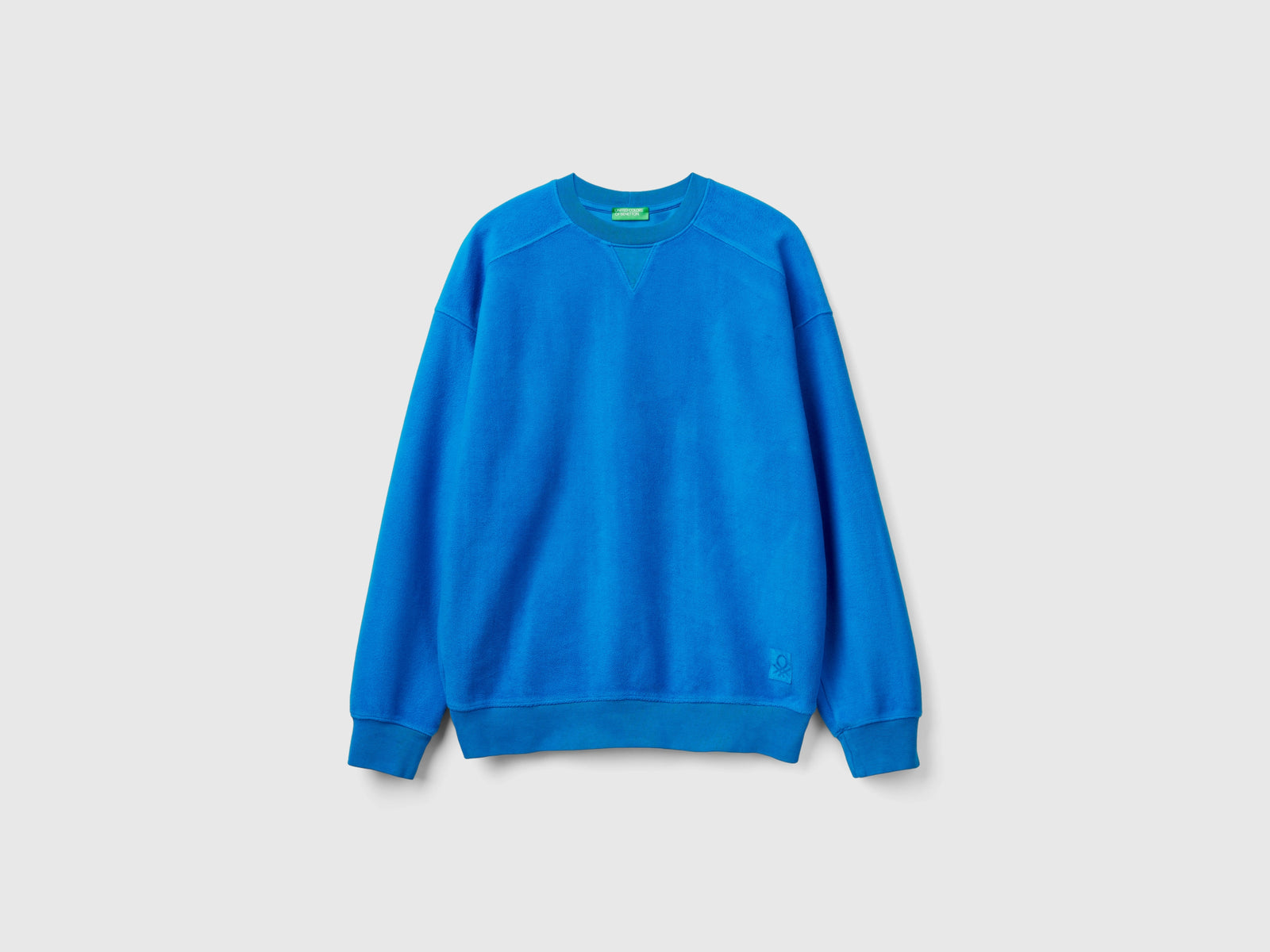 Felpa in puro cotone da uomo blu | Benetton Outlet