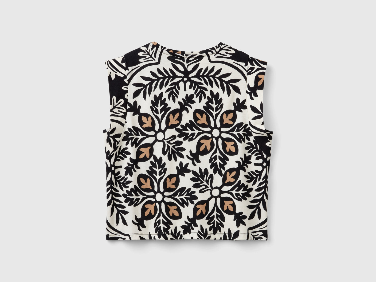 Top floreale in puro cotone da donna multi-color 2 | Benetton Outlet