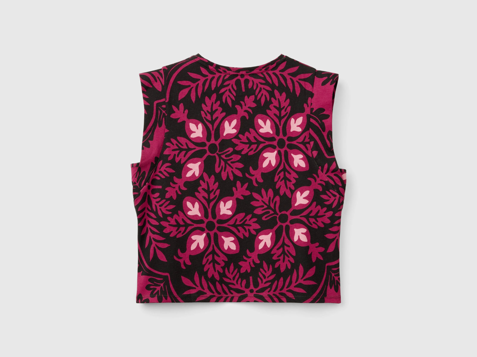 Top floreale in puro cotone da donna multi-color 2 | Benetton Outlet