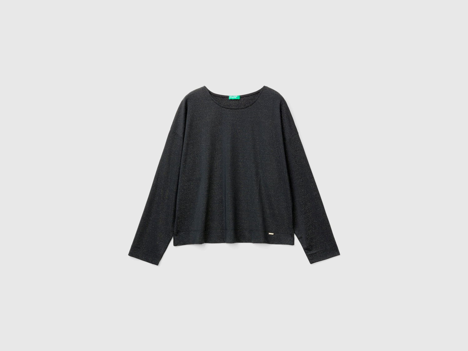 Suéter con lurex da donna nero | Benetton Outlet