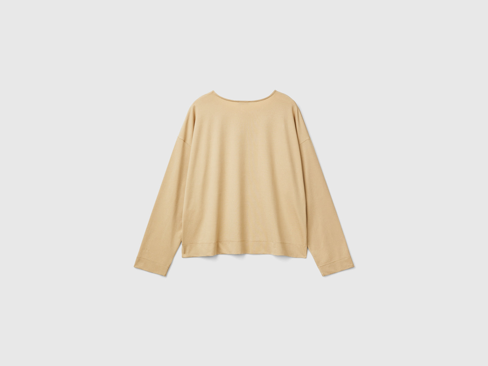 Maglia con lurex da donna beige 2 | Benetton Outlet
