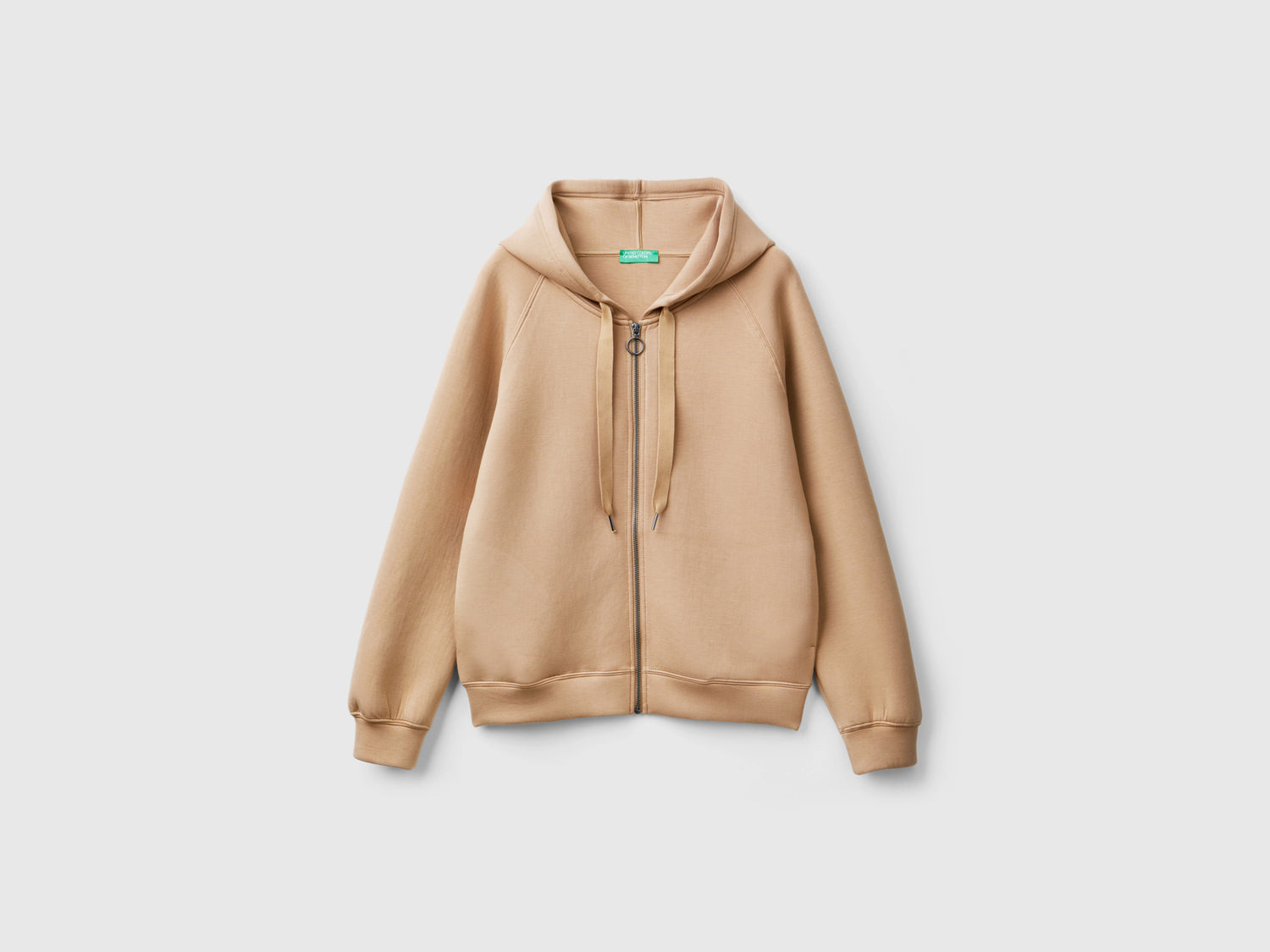 Flowing hoodie da donna cammello | Benetton Outlet