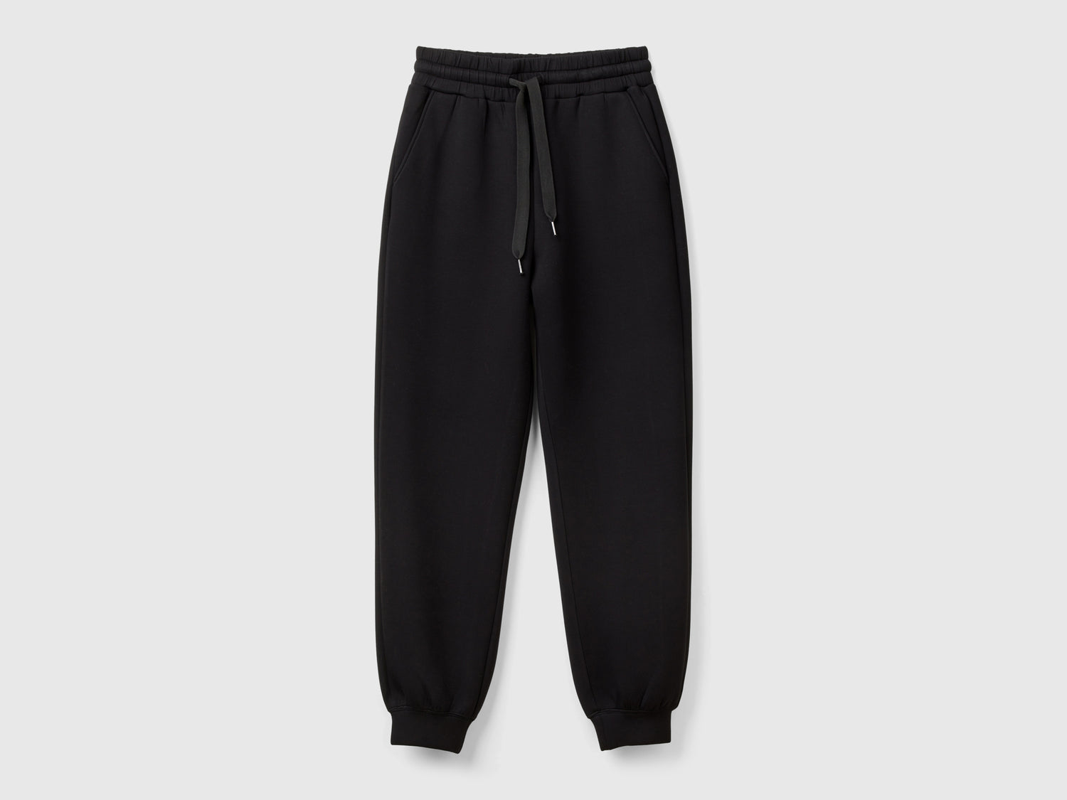 Pantaloni fluidi con coulisse da donna nero | Benetton Outlet