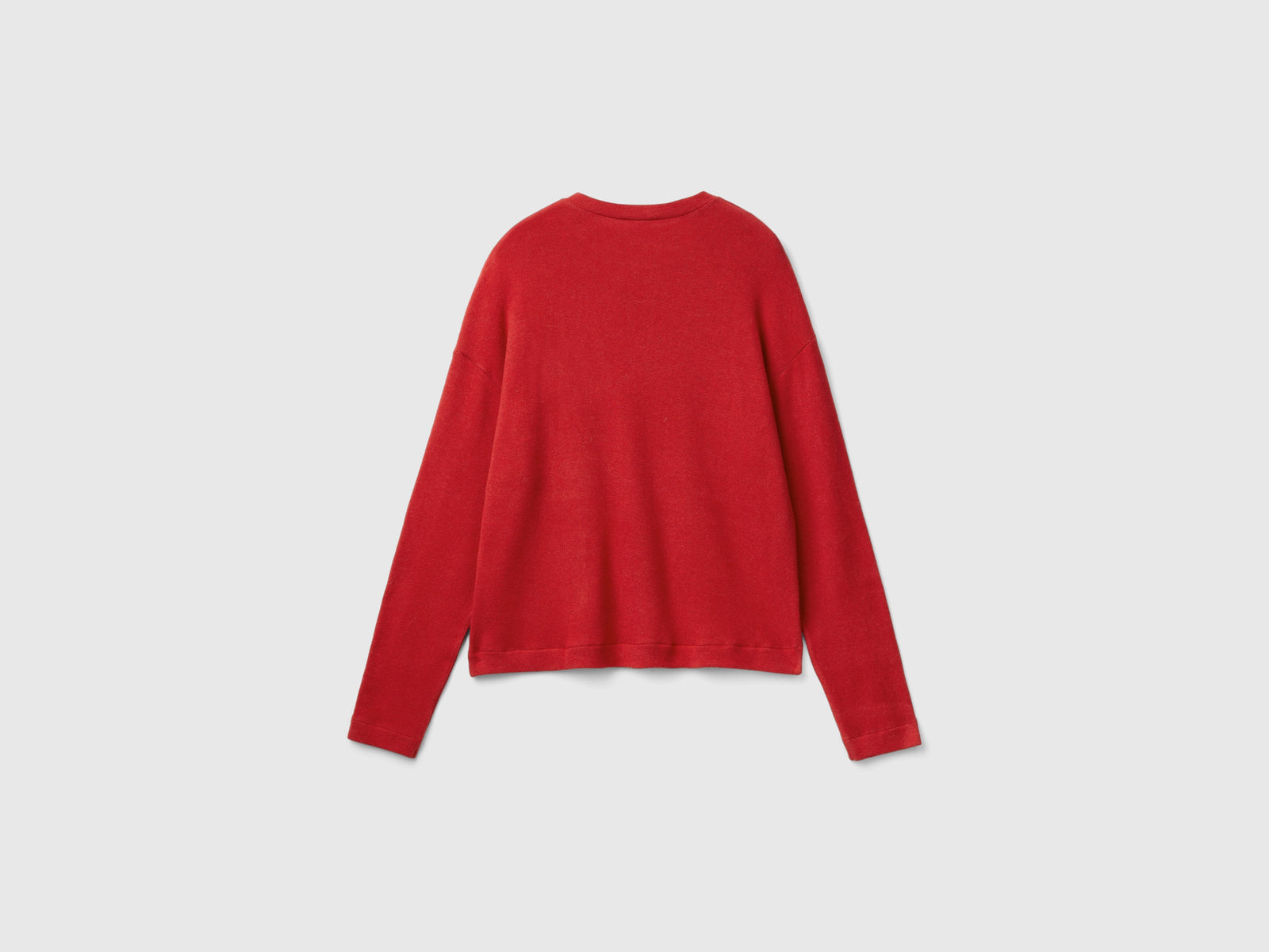 Maglia in caldo cotone stretch da donna rosso 2 | Benetton Outlet