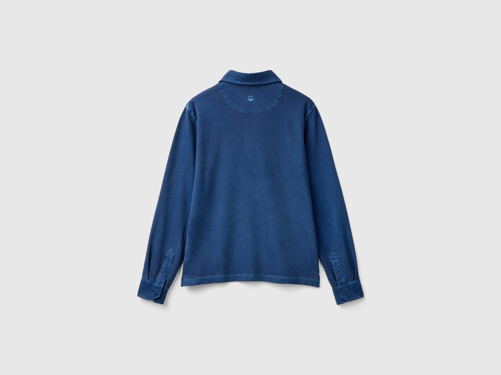Polo in cotone bio stretch da uomo blu scuro 2 | Benetton Outlet