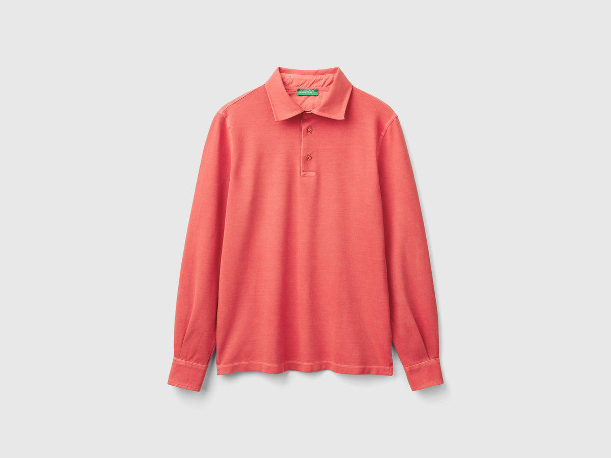 Polo in cotone bio stretch