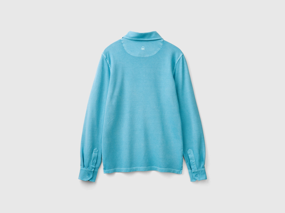 Polo in cotone bio stretch