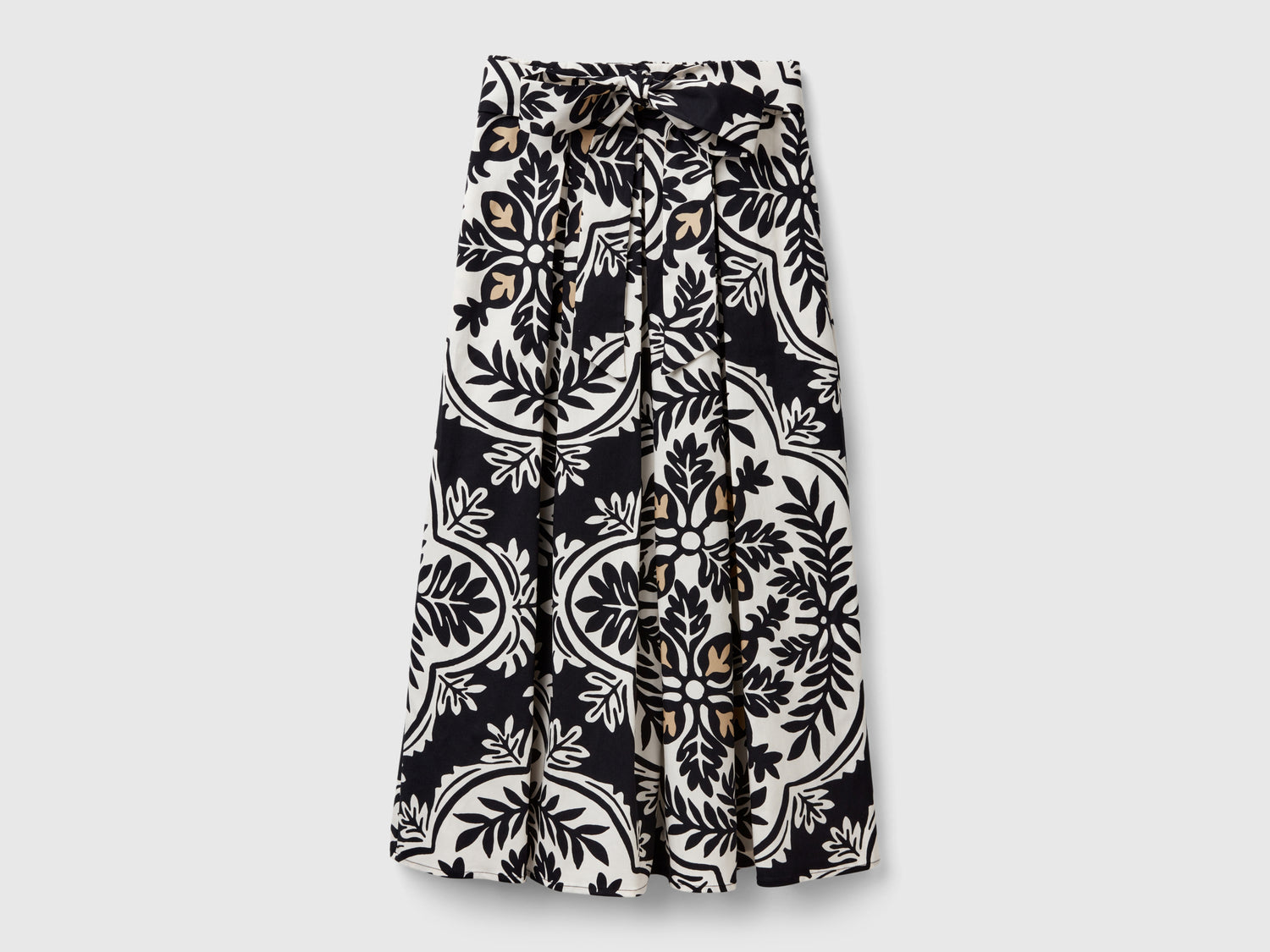 Gonna midi a fiori da donna multi-color | Benetton Outlet