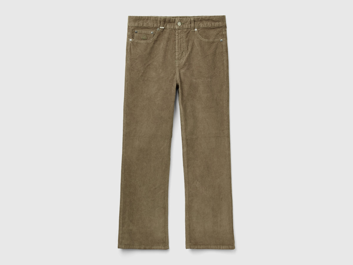 Five-pocket velvet trousers
