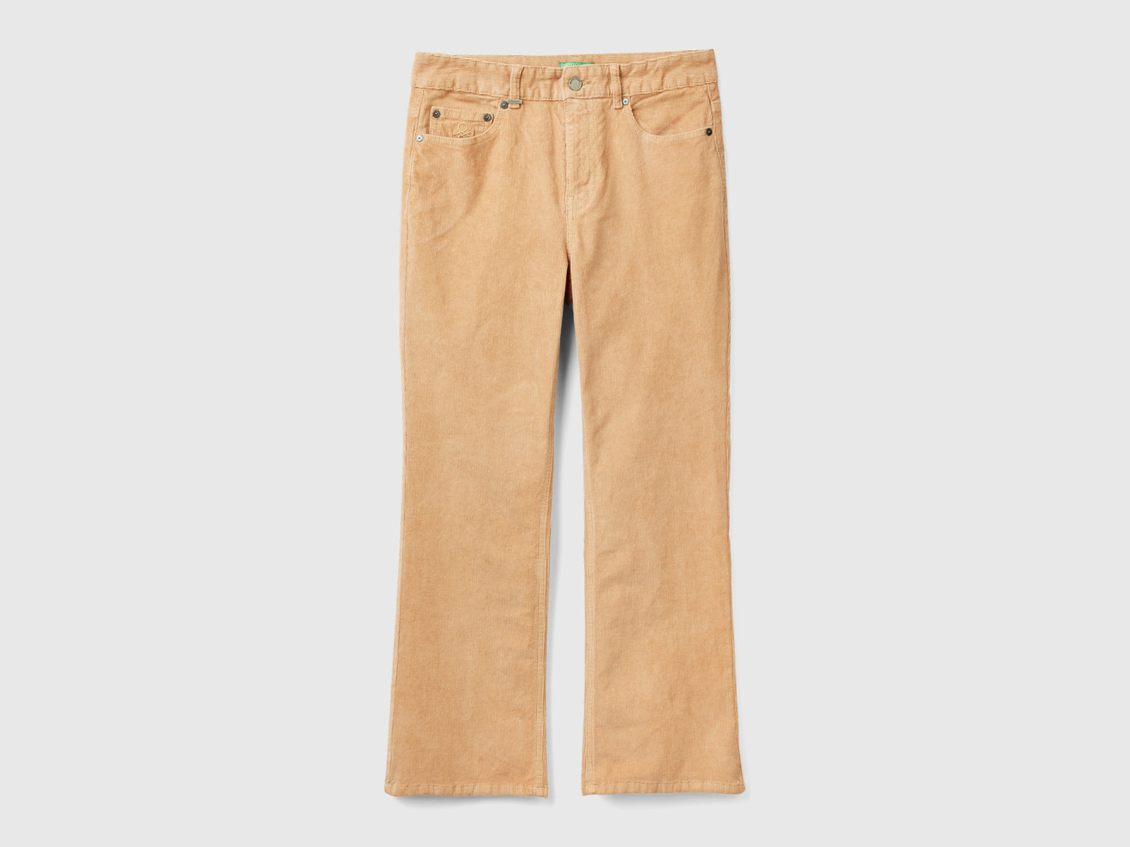 Pantalones de terciopelo de cinco bolsillos da donna cammello | Benetton Outlet