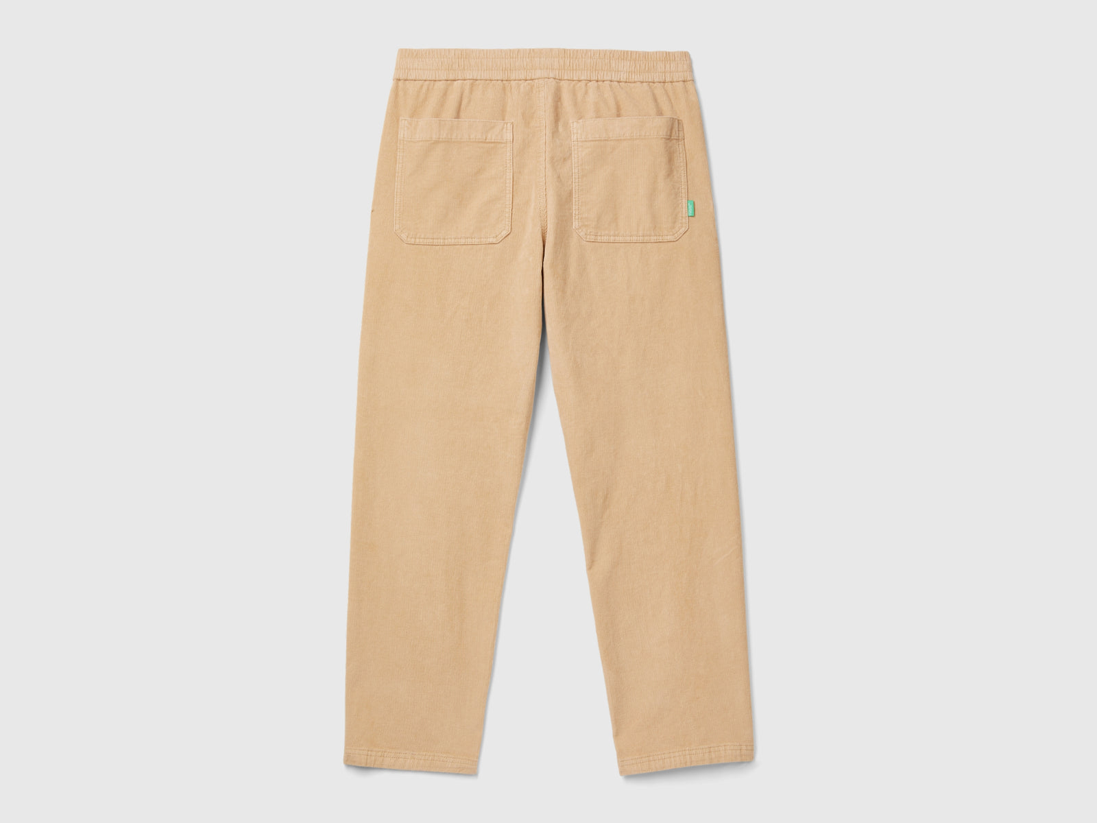 Joggers in velluto con coulisse da uomo beige 2 | Benetton Outlet