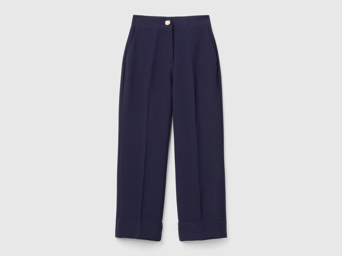 Pantaloni con risvolto