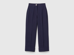 Pantaloni con risvolto