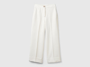 Pantaloni con risvolto