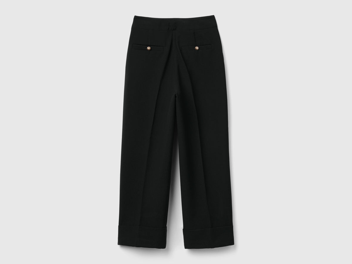 Pantaloni con risvolto