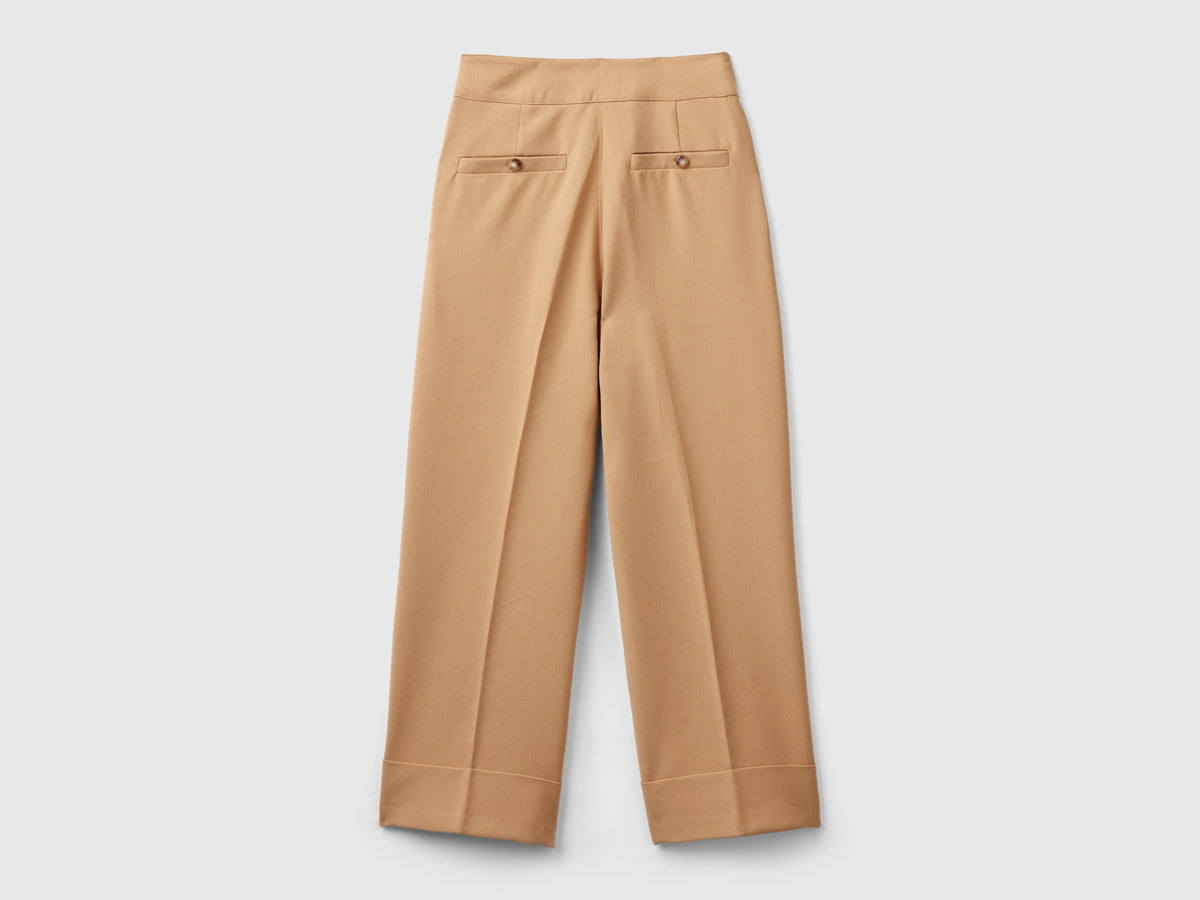 Pantaloni con risvolto