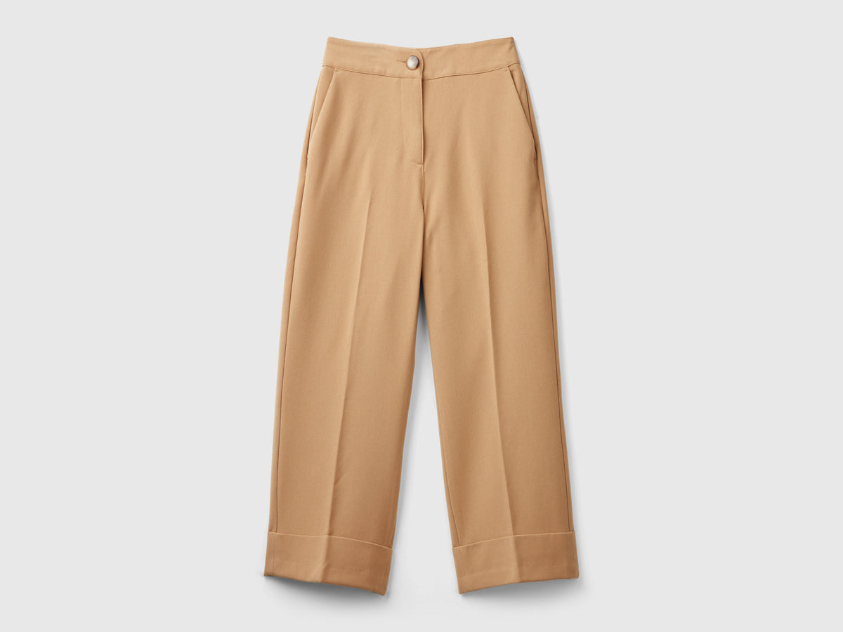 Pantaloni con risvolto