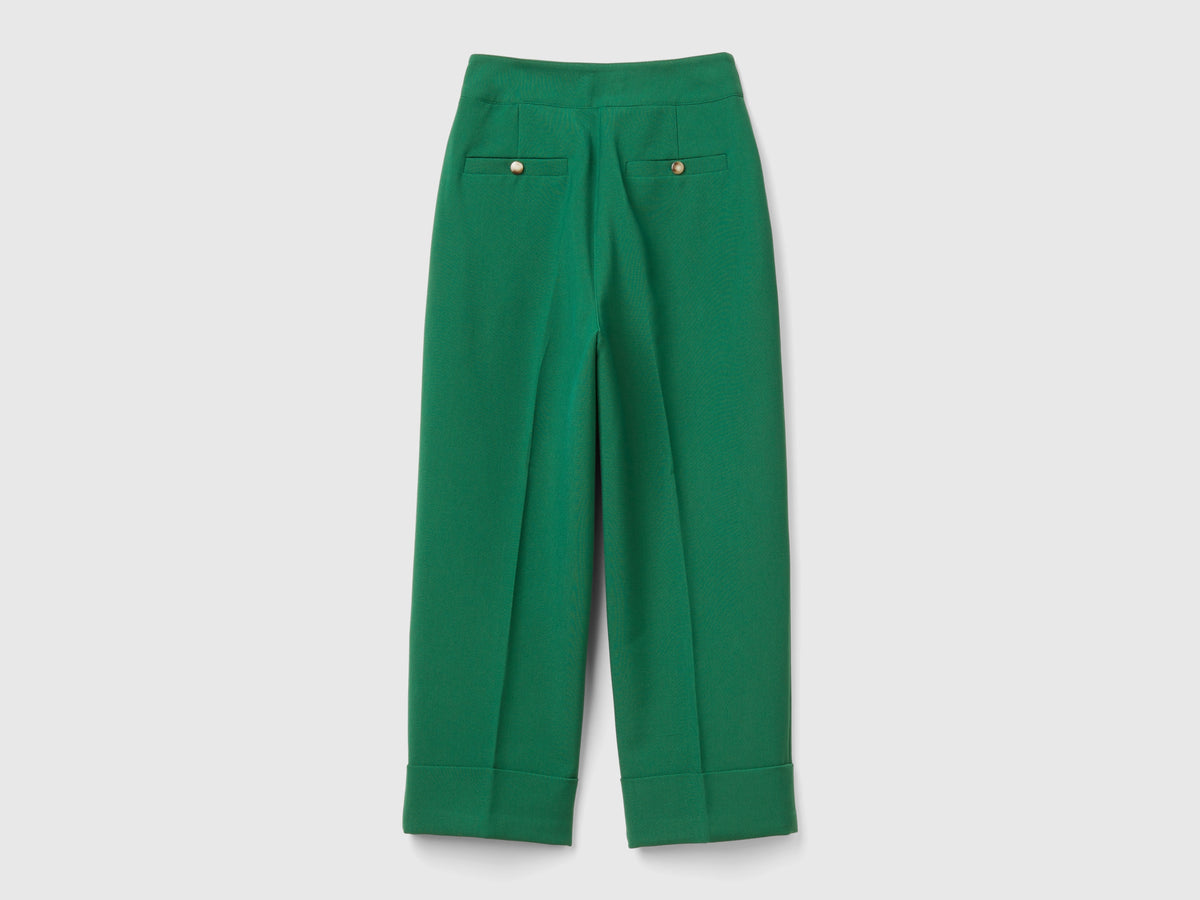 Pantaloni con risvolto