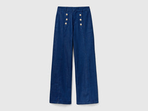 Jeans wide fit in misto viscosa