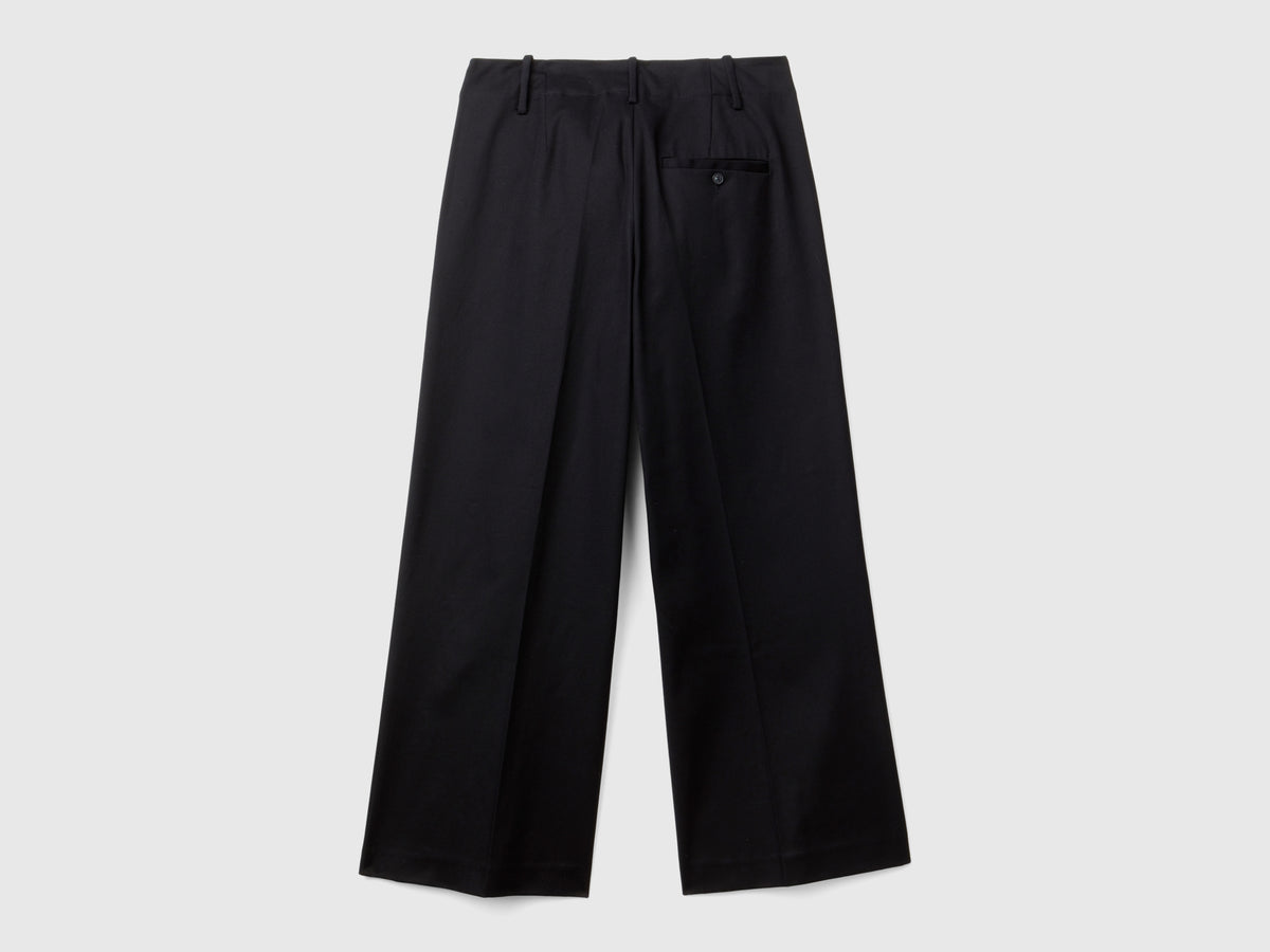Pantaloni con gamba dritta in cotone stretch