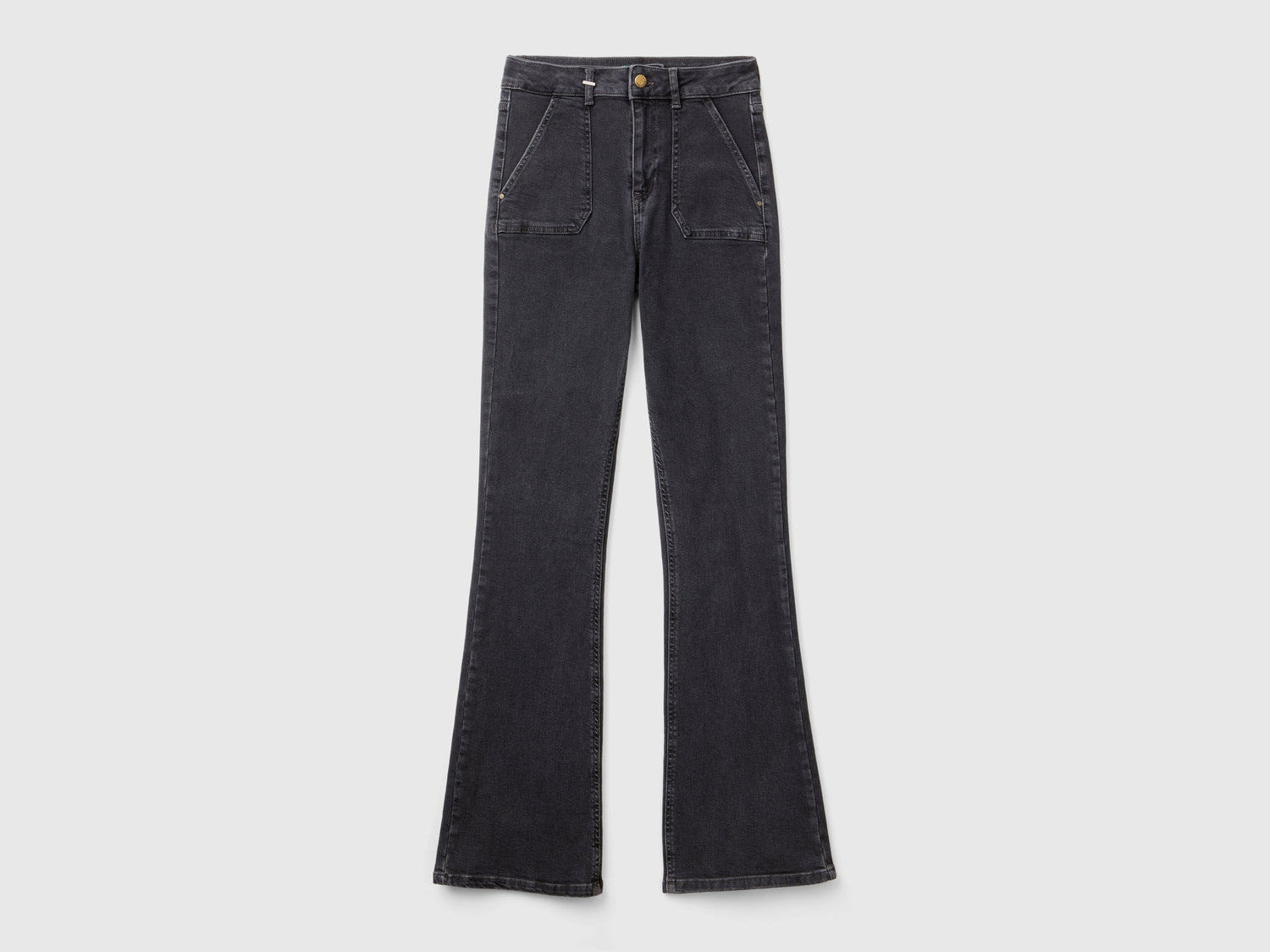 Jeans flare fit da donna nero | Benetton Outlet
