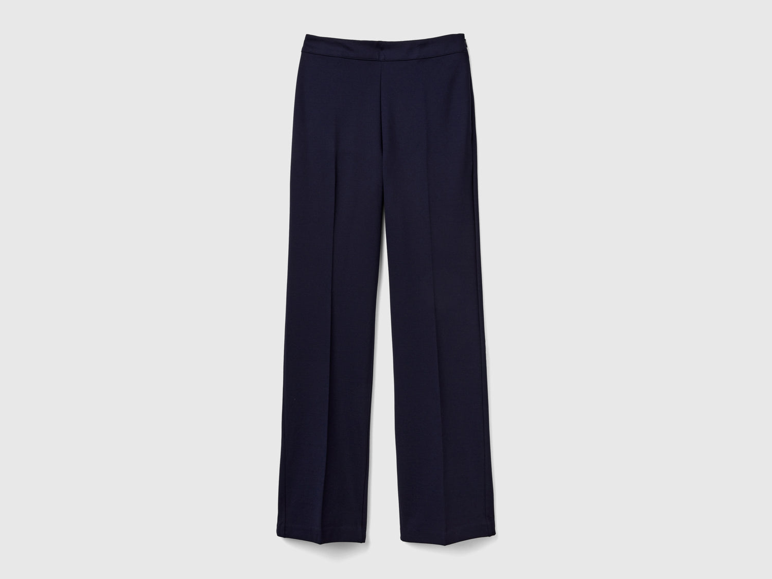 Pantaloni classici taglio dritto da donna blu scuro | Benetton Outlet