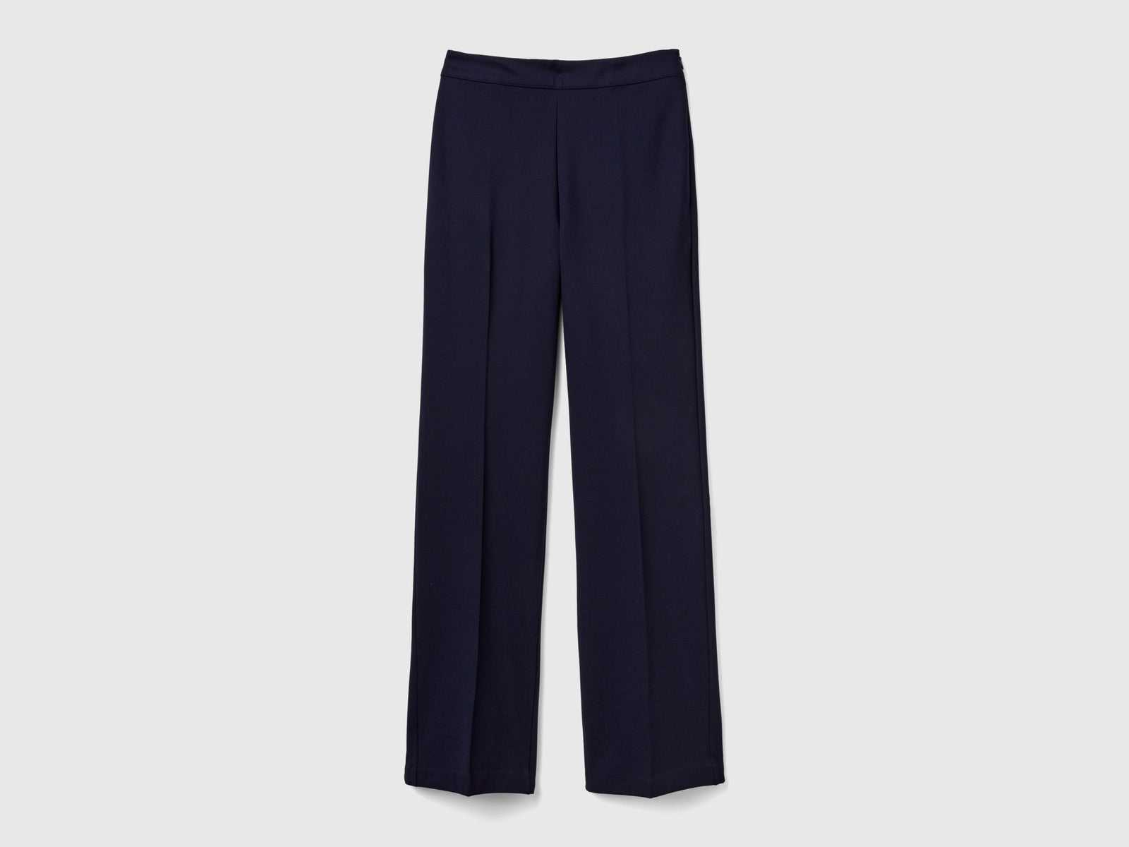Pantaloni classici taglio dritto da donna blu scuro | Benetton Outlet