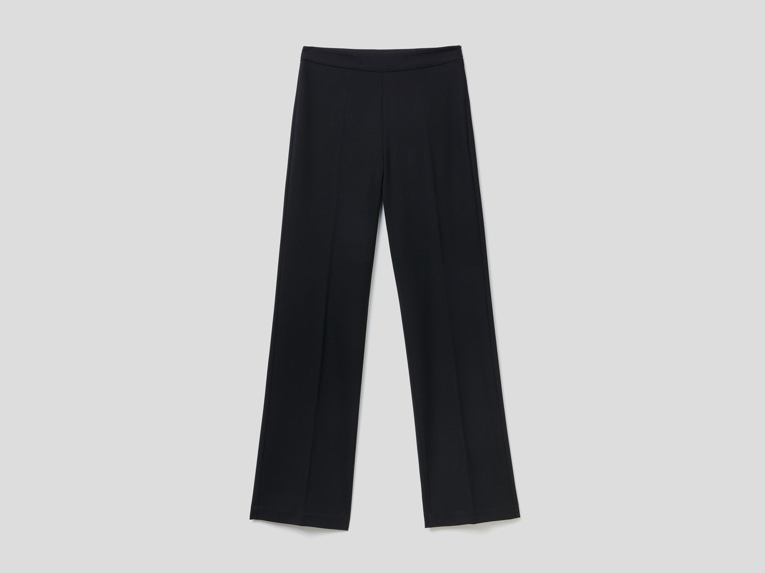 Pantaloni classici taglio dritto da donna nero | Benetton Outlet