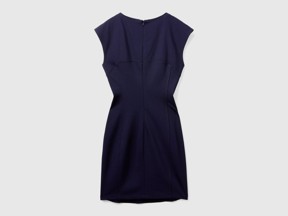 Vestito slim fit in misto viscosa stretch