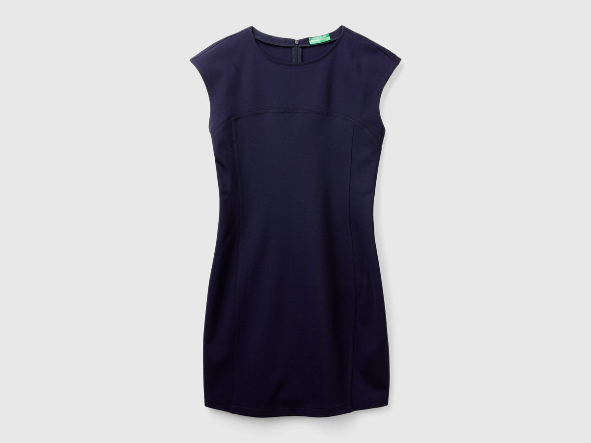 Vestito slim fit in misto viscosa stretch