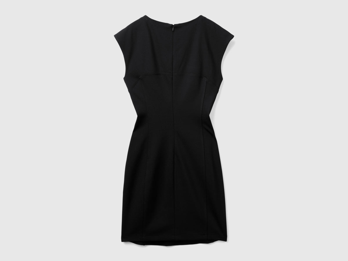 Vestito slim fit in misto viscosa stretch