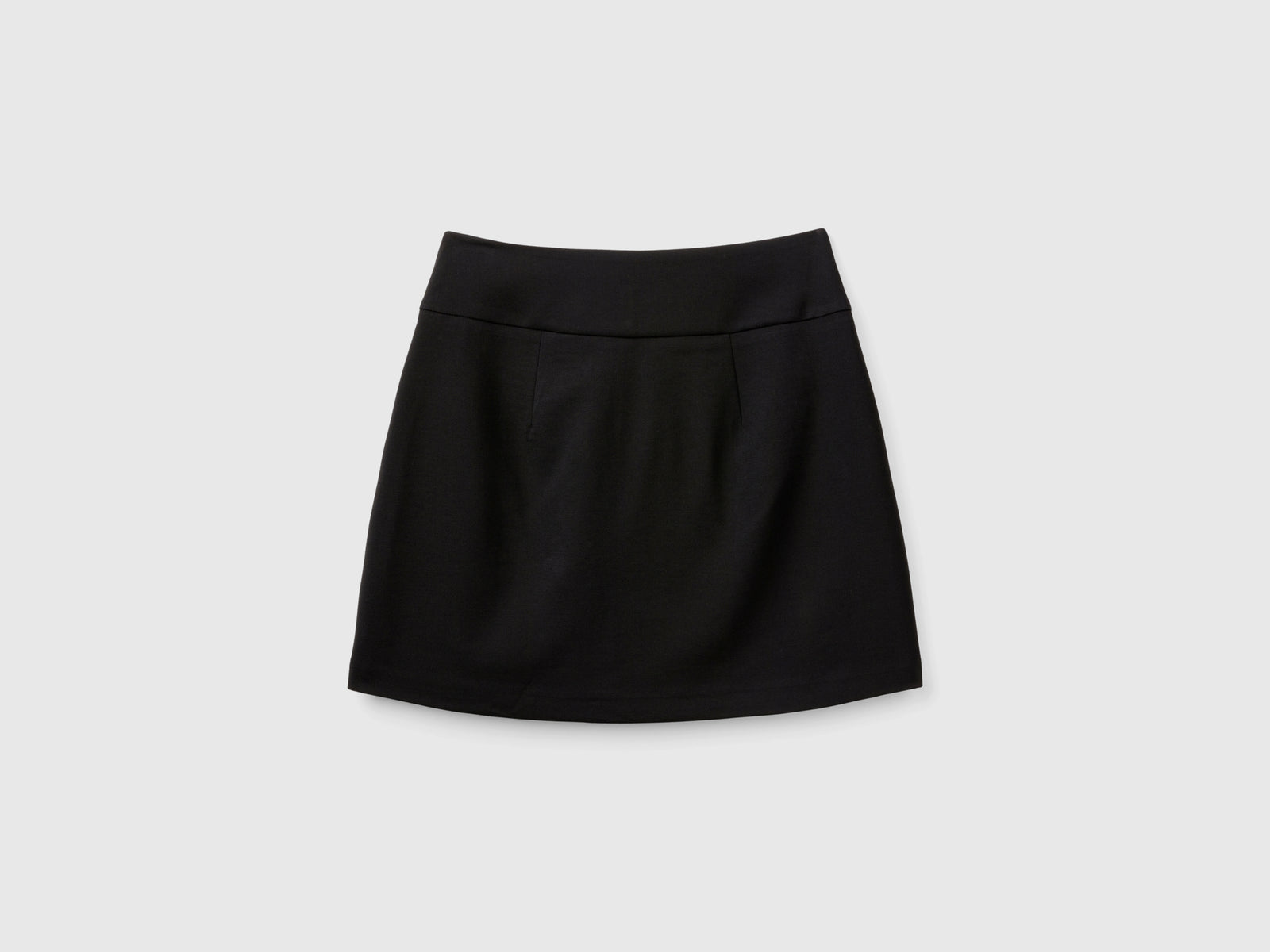 Minigonna a vita alta da donna nero 2 | Benetton Outlet