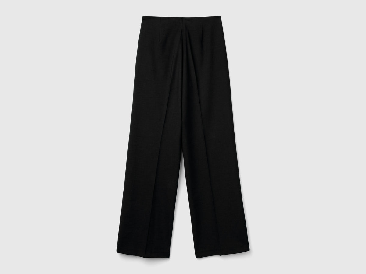 Pantaloni fluidi a vita alta