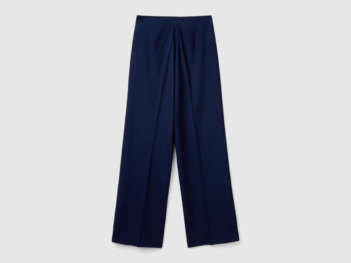Pantaloni fluidi a vita alta