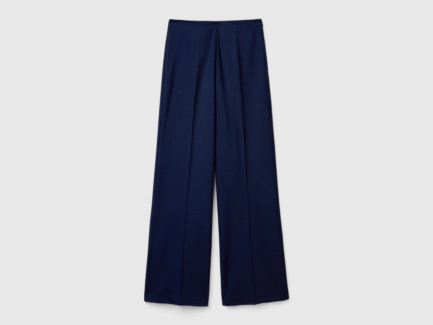 Pantaloni fluidi a vita alta da donna blu scuro | Benetton Outlet