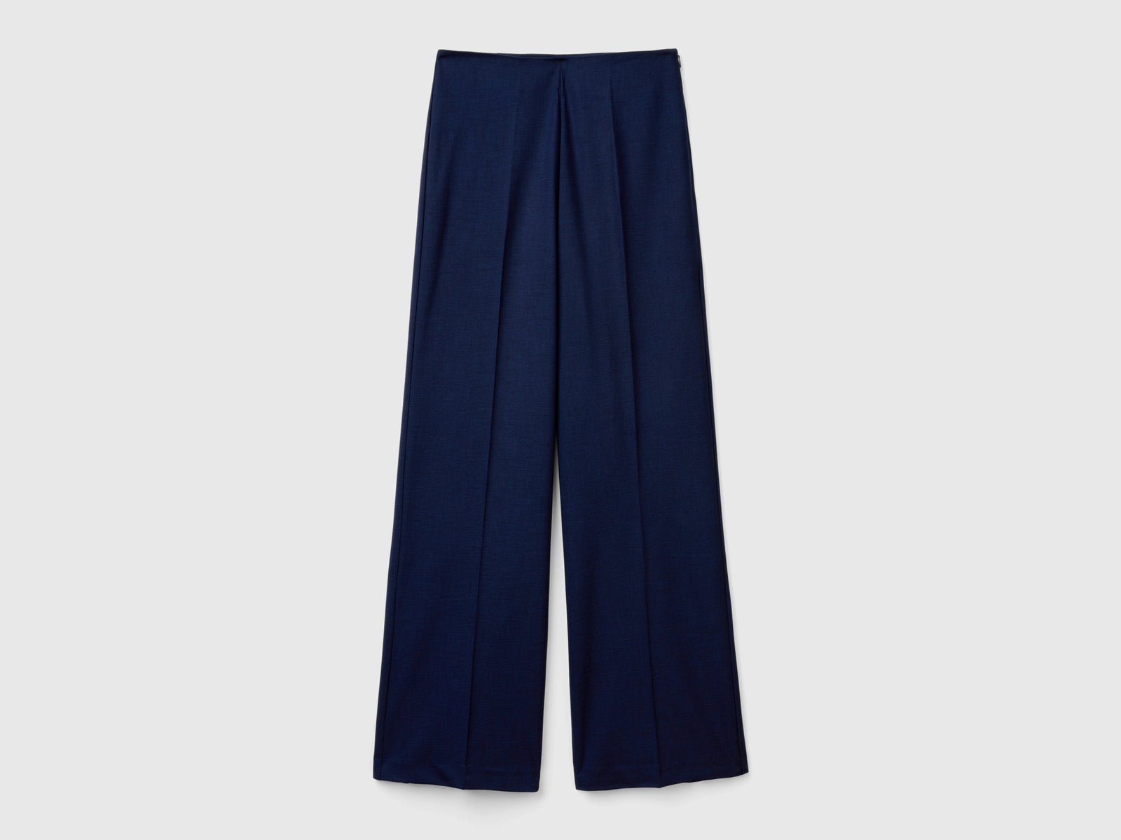 Pantaloni fluidi a vita alta da donna blu scuro | Benetton Outlet