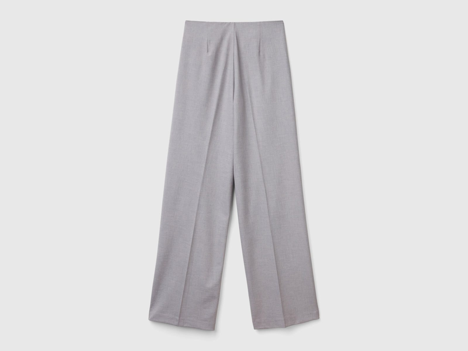 Pantaloni fluidi a vita alta da donna grigio 2 | Benetton Outlet