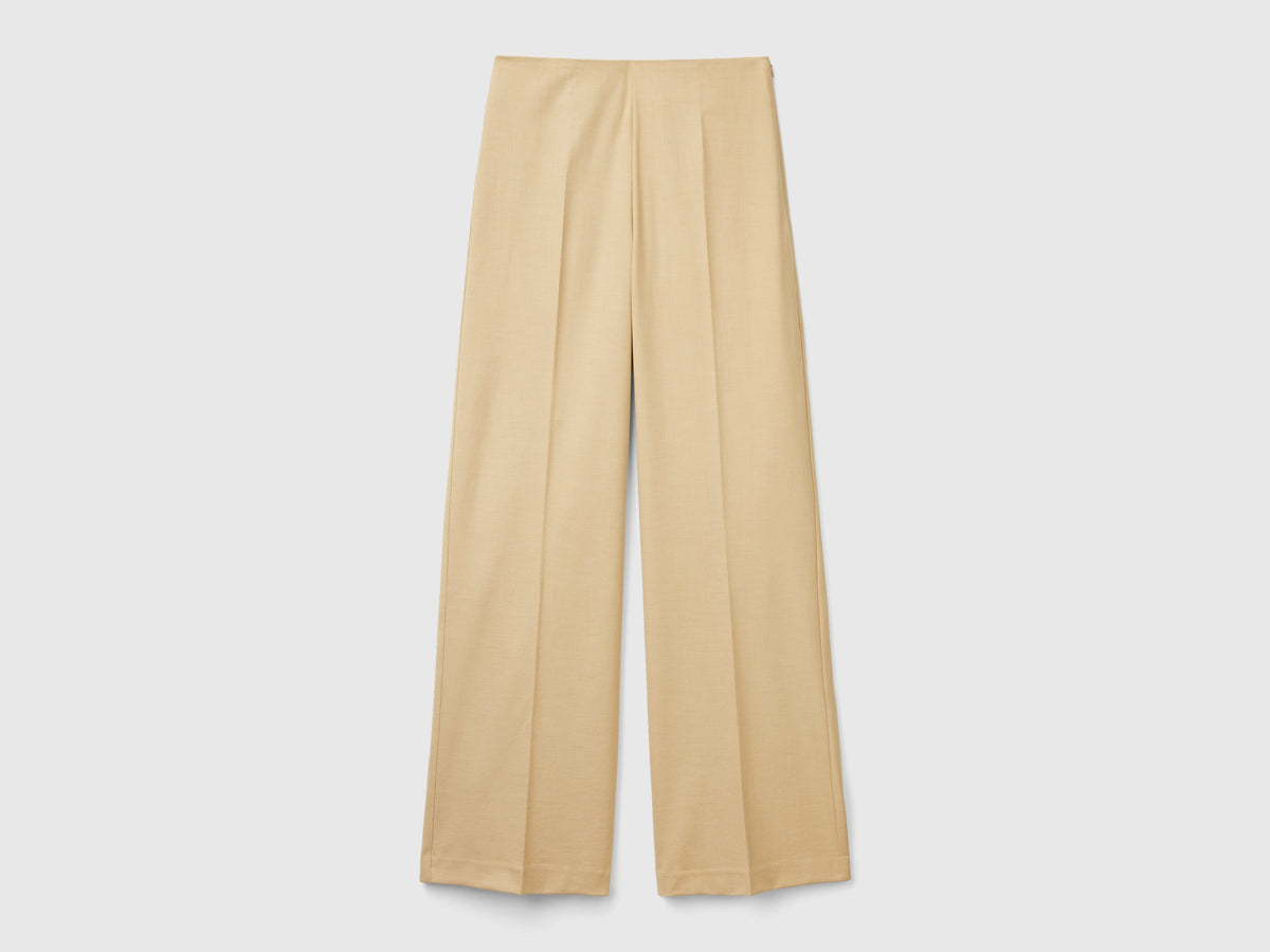 Pantaloni fluidi a vita alta