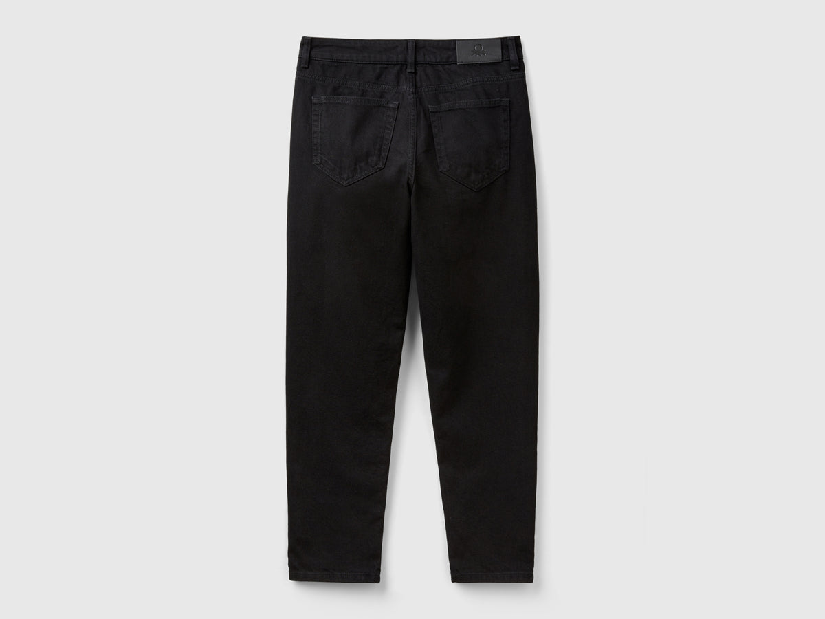 Jeans cropped a vita alta