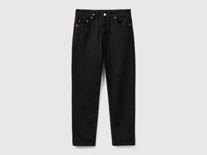 Jeans cropped a vita alta