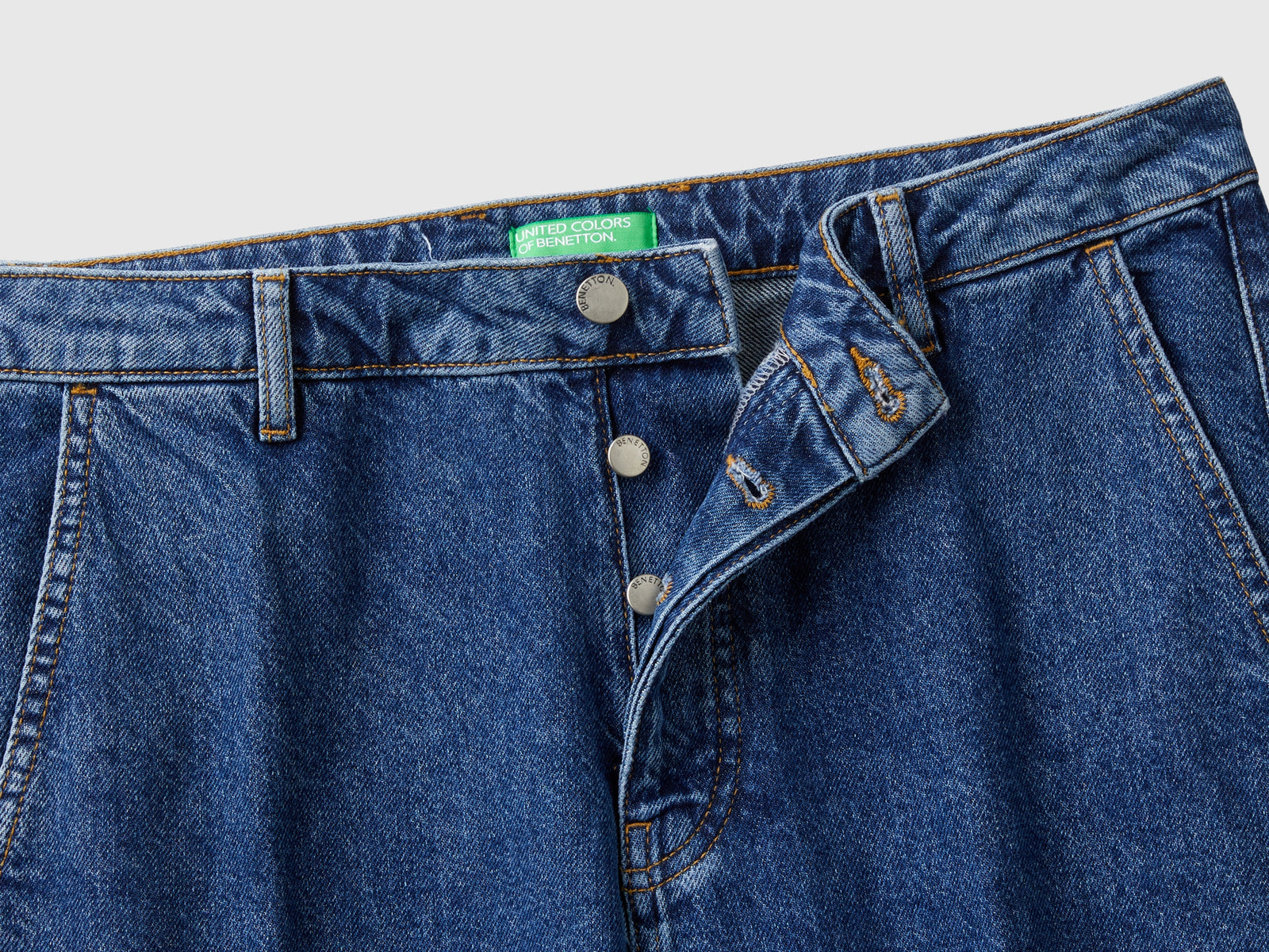 Jeans straight fit da uomo blu 3 | Benetton Outlet