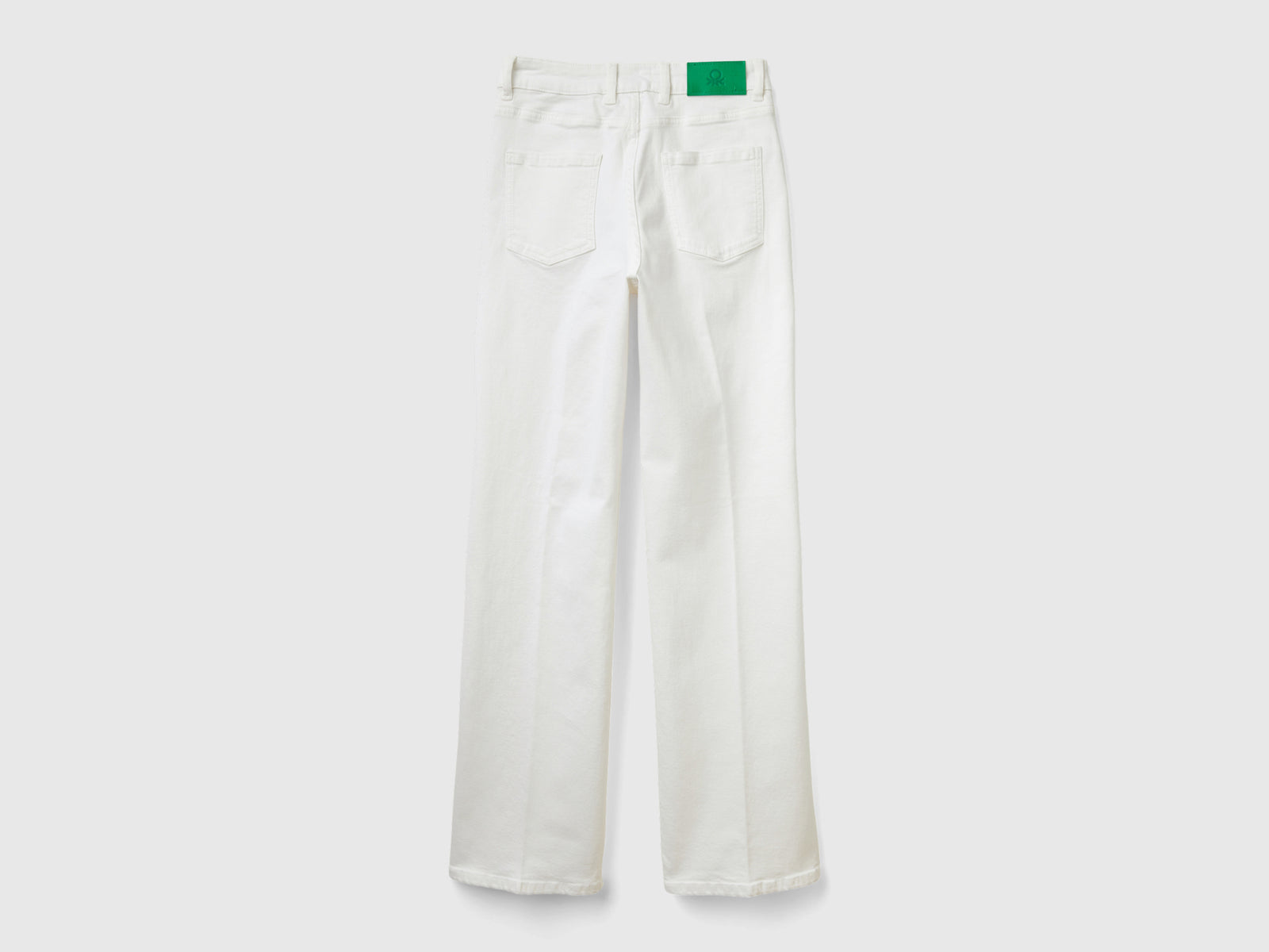 Jeans flare stretch da donna bianco 2 | Benetton Outlet