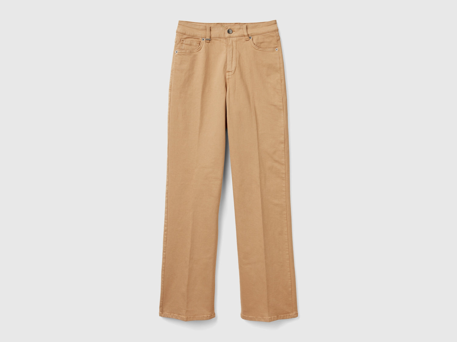 Jeans flare stretch da donna cammello | Benetton Outlet
