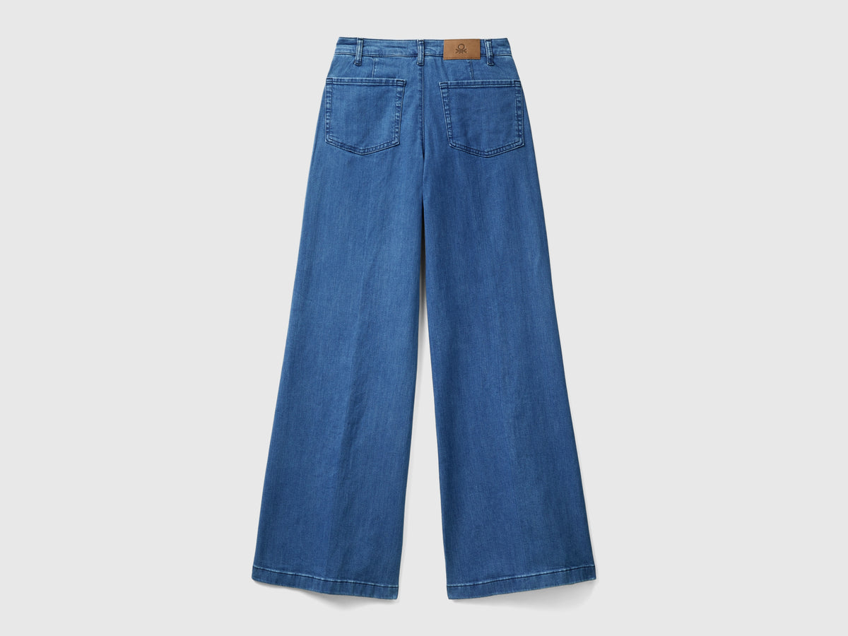 Jeans a zampa in cotone stretch