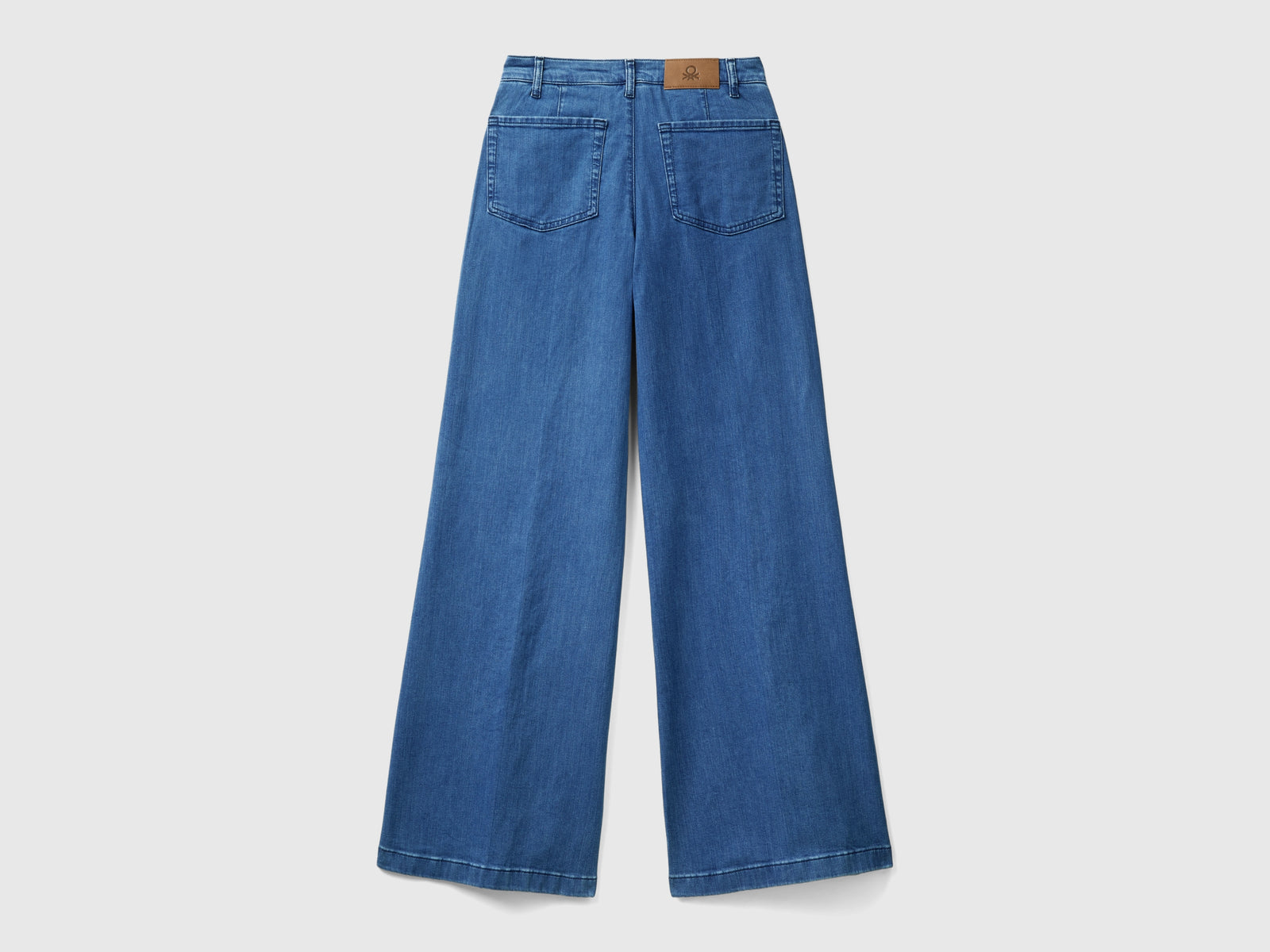 Jeans a zampa in cotone stretch da donna blu 2 | Benetton Outlet