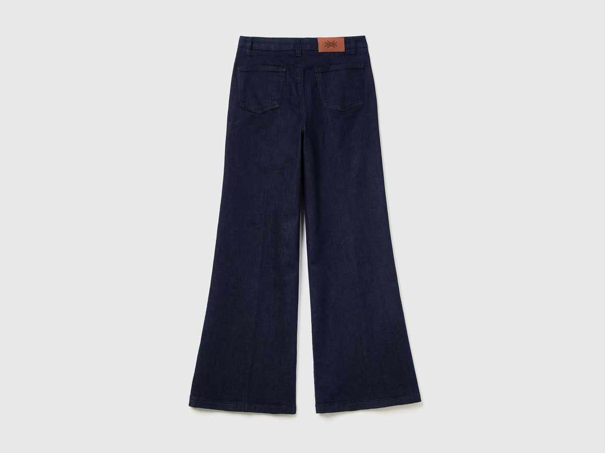 Jeans a zampa in cotone stretch