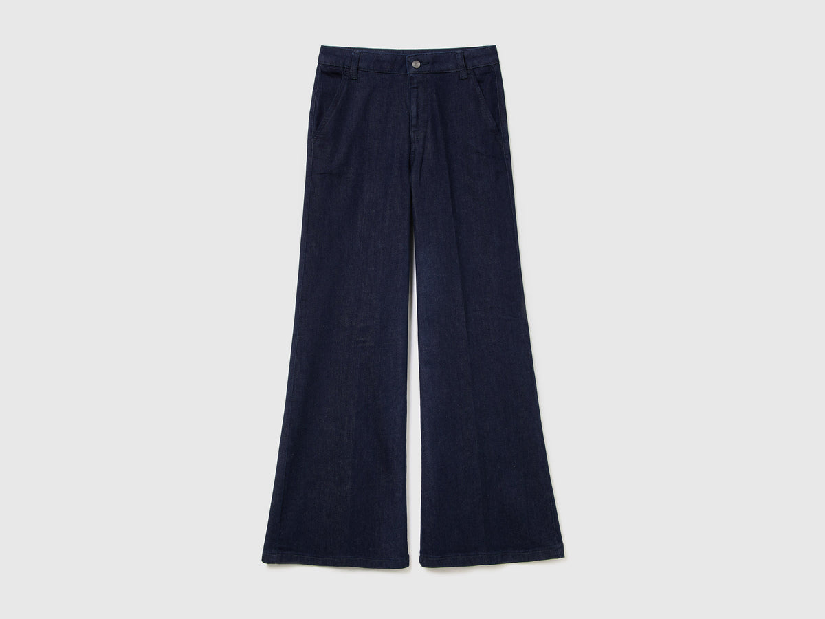 Jeans a zampa in cotone stretch