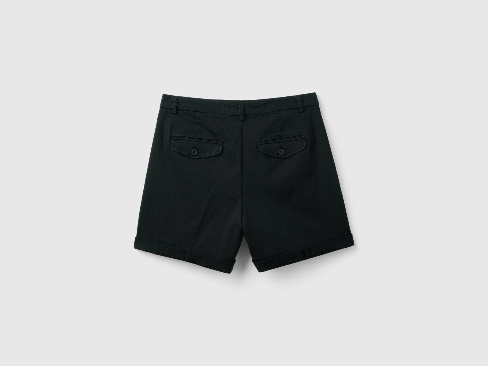Bermuda in cotone stretch da donna nero 2 | Benetton Outlet
