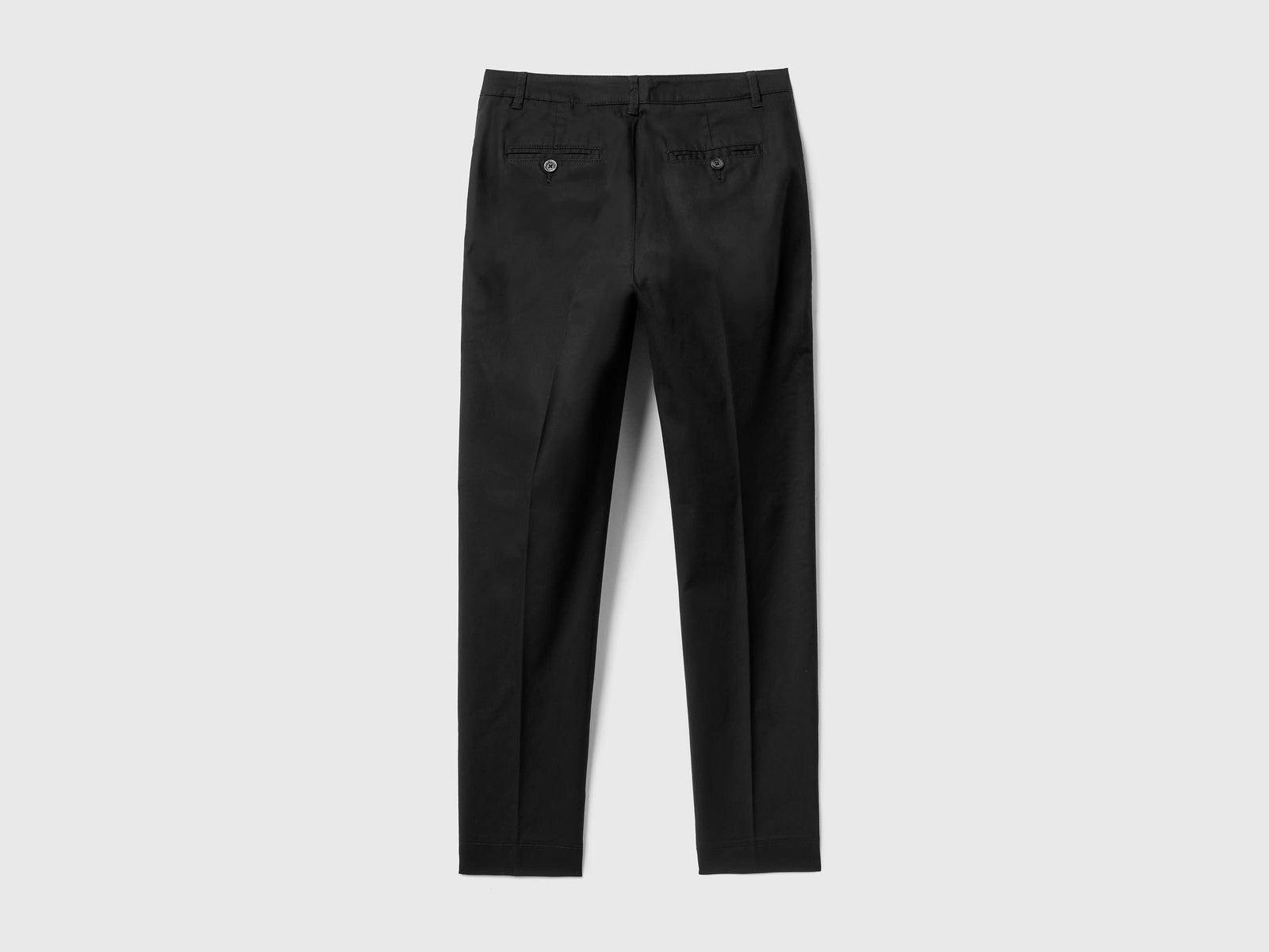 Chino in cotone stretch da donna nero 2 | Benetton Outlet