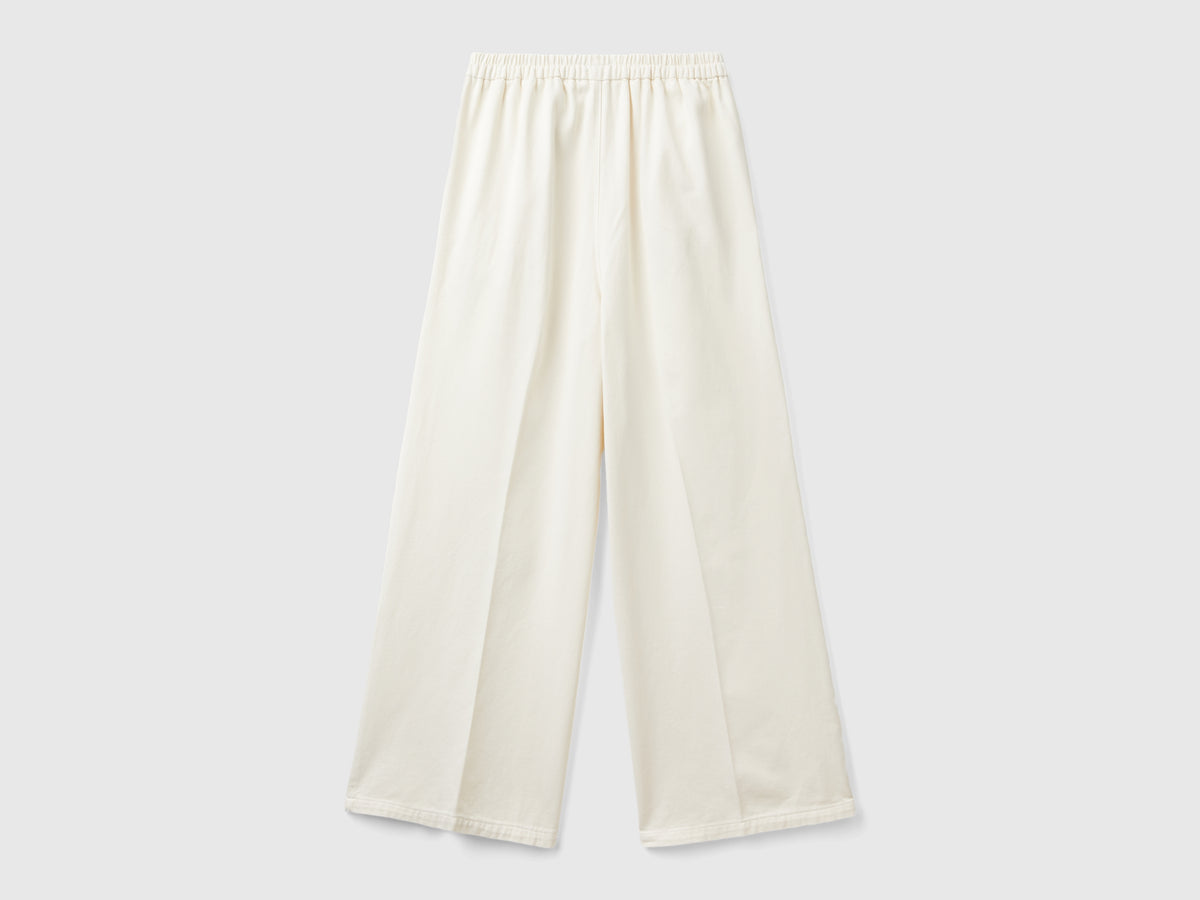 High-waisted palazzo pants